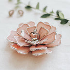 glass wedding ring dish