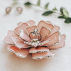 glass wedding ring dish