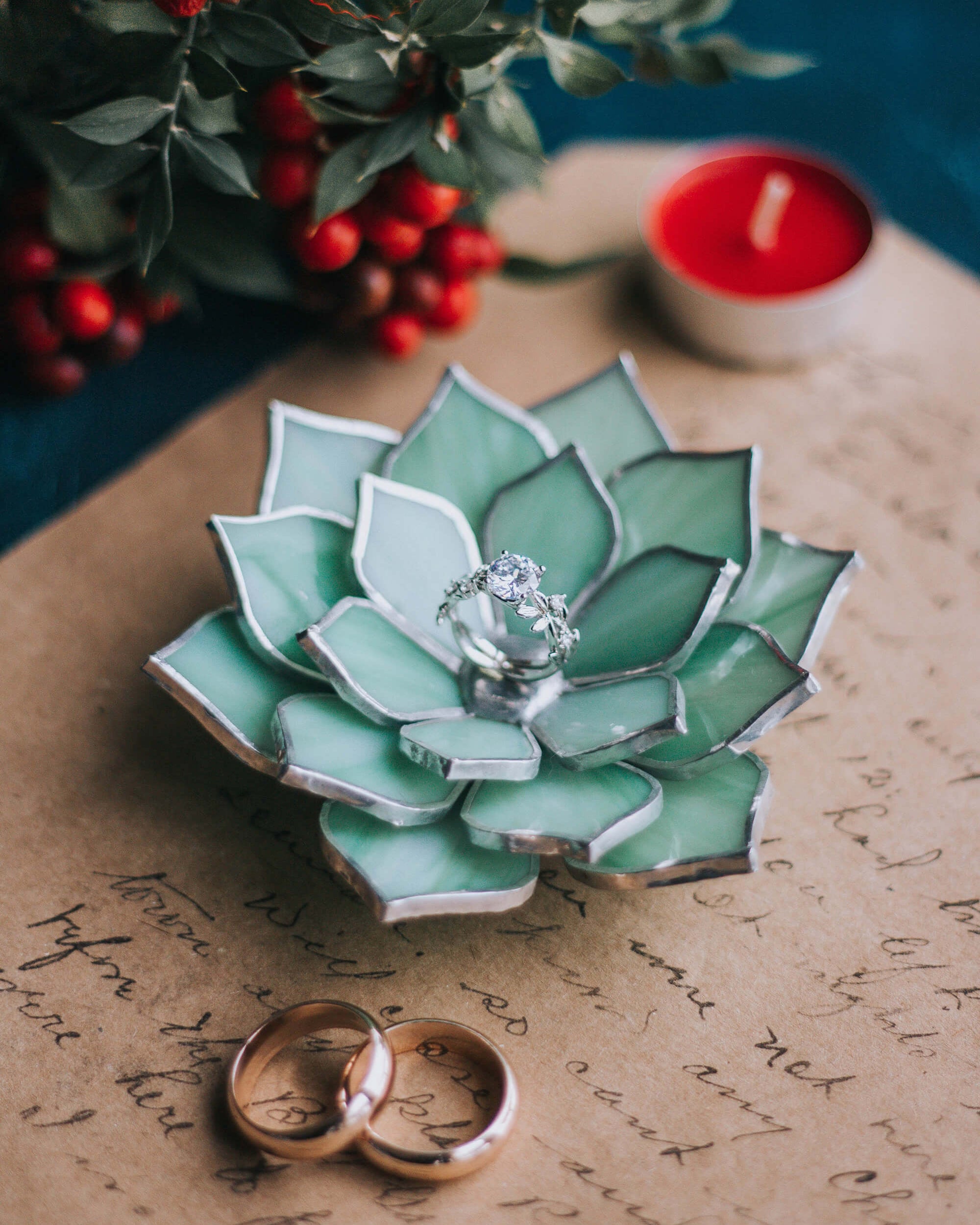 stained-glass-green-succulent-engagement-wedding-ring-dish-holder
