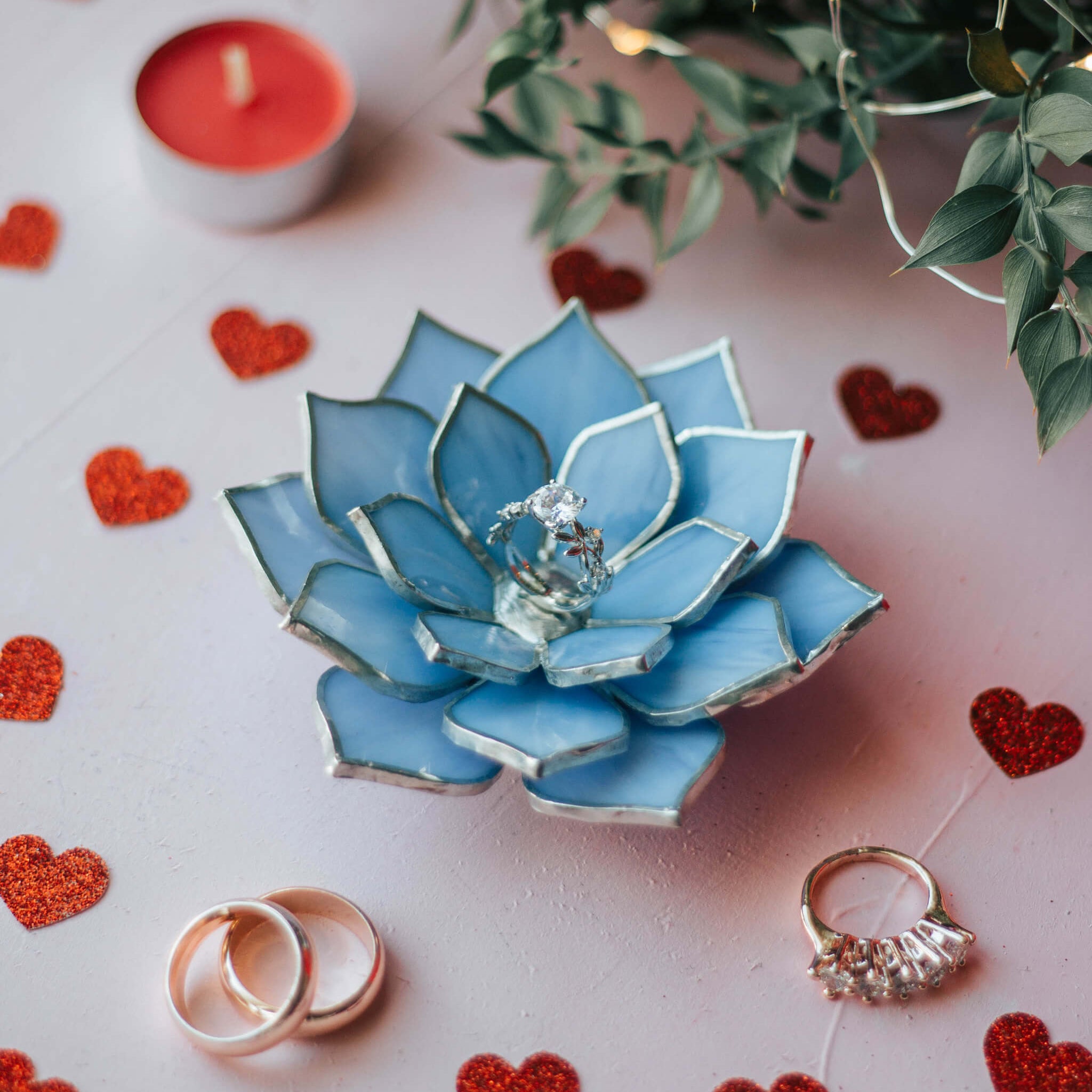 stained-glass-light-blue-lavender-lilac-succulent-proposal-engagement-wedding-ring-dish-holder