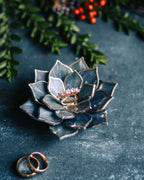 succulent ring dish for weddings