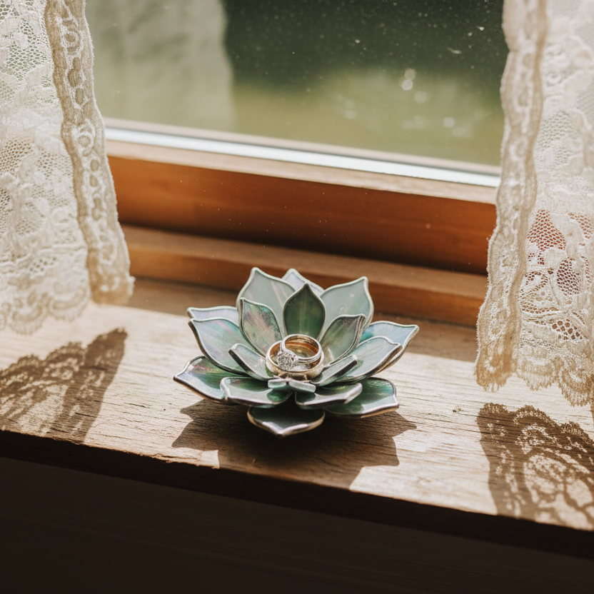 Vintage Bridal Window Scene