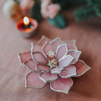 CAM ÇİÇEK ALYANS & NİŞAN YÜZÜĞÜ TABAĞI